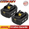 2X 8,0Ah für Makita Akku 18V BL1860B BL1850B BL1830 BL1860 BL1890 Ersatzakku LED