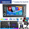 Für Audi A4 S4 RS4 B6 B7 8E 8H Android 13 DAB+ Autoradio Carplay GPS RDS Kamera