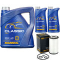 Motoröl Set MANNOL Classic 10W-40 API 7 Liter + Ölfilter für Mercedes C-Klasse