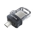 SanDisk Ultra Dual m3.0 USB Stick 128GB USB-A / Micro-USB 3.2 schwarz silber