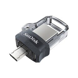 SanDisk Ultra Dual m3.0 USB Stick 128GB USB-A / Micro-USB 3.2 schwarz silber