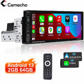 Android 13 Autoradio 1Din mit 6.9 Zoll Bildschirm Apple CarPlay Bluetooth USB FM