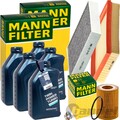 MANN INSPEKTIONSPAKET passend für BMW 1er F40 2er F45 X1 F48+ORIGINAL 5W30 ÖL