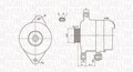 MAGNETI MARELLI LICHTMASCHINE GENERATOR 90A passend für TOYOTA YARIS | MQA1892