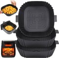 3Stk Airfryer Zubehör Silikonform Für Heißluftfritteuse Silikoneinsatz Air Fryer