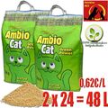 Ambio Cat Green Power Streu - Best Naturklumpstreu - Original Cat`s Katzenstreu