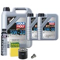 Motoröl 5W30 LIQUI MOLY 7L+MANN Ölfilter+Cera Tec+Ölablassschraube