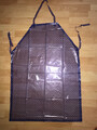 PVC Schürze Küchenschürze  weich blau transparent neu