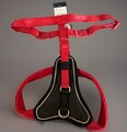Premium Hundegeschirr TRIXIE / Verstellbar / gepolstert / Reflektierend Rot M-L
