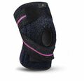 TOP      Schwarz / Pink  BLACKROX Kniebandage Silikonring GENUSHOCK Sport - S...