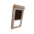 Verdunkelungsrollo ALU Thermo für Velux Dachfenster VU/VL Y/VKU - dunkelbraun