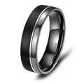 Herrenring Partnerring Ehering Schwarz Black Titanium Titan Marrya HBT-07