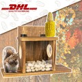 Eichhörnchen wetterfest Futterhaus Futterkasten Holz Futterstation Nussspender