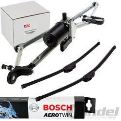 WISCHERGESTÄNGE + MOTOR + BOSCH WISCHBLATT VORNE passend für BMW X5 E70 X6 E72
