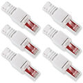 6x Netzwerk Stecker RJ45 Cat6 Cat7 Cat5 LAN Kabel werkzeuglos Netzwerkstecker