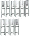 10x Pfostenanker H-Anker 101mm für Pfosten 10x10cm Carport 5mm + Befestigungsset