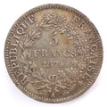 5 Francs, Herkulesgruppe, Silber, 1874 A, Frankreich (4410)