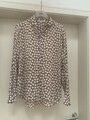 Neuwertige Bluse NOS von Eterna in Gr. 40 hellbraun-creme - Dots - neuwertig!