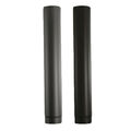 Ofenrohr Rauchrohr 1,00m, 2mm, 120 130 150 160 180 200mm grau schwarz 100cm
