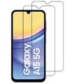 Schutzglas für Samsung Galaxy A15 5G Displayschutz Glasfolie 9H Hartglas 2 Stück