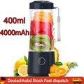 Smoothie Mixer USB Tragbarer Elektrisch Maker 400ML Mini-Standmixer Blender DHL