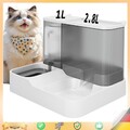 Katzen Futterstation 2in1 Wasser und Futterspender Automatisch Futterautomat