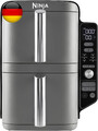 Ninja Double Stack XL Air Fryer Heißluftfritteuse, 9,5L Airfryer, Doppelkorb-Hei