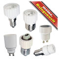 Lampen-Sockel E14 E27 auf Gu10 G9 E14 Leuchtmittel-Adapter Fassung Glühbirne LED