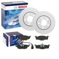 BOSCH BREMSSCHEIBEN 239mm + BELÄGE VORNE passend für VW POLO 9N 9N3 Bj 2001-2009