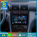 4+64GB Android 14 Autoradio Für Mercedes Benz C-Klasse W203 C 180 C 220 GPS Navi