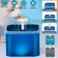 Wasserautomat Trinkbrunnen Wasserspender Haustierbrunnen LED für Katzen Hunde 2L