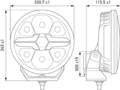 Fernscheinwerfer stirnseitig LED HELLA für DAF