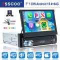 7" 4+64GB Single DIN Android 15 Autoradio Apple Carplay GPS NAVI WIFI BT Kamera+