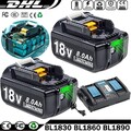4X 18V 8Ah 12Ah Akku Für Makita BL1850 BL1830 BL1840 BL1860B / Doppelladegerät