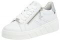 Rieker Evolution Damen Leder Sneaker Weiß Schuhe W0505-80