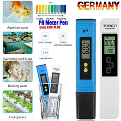 Digital Wasser Tester PH Wert Prüfer Chlor Messgerät Messer Water Aquarium Pool