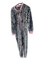Love to Lounge Damen Schlafanzug Overall Zebra Kapuze Gr M 38 40 Polyester