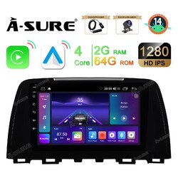 Android 14 Autoradio Für Mazda 6 GJ GL 2013-2015 GPS Nav CarPlay 2G+32G WIFI DAB