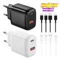 Power Schnell-Ladegerät Usb C Ladekabel passend für Samsung Galaxy M12/A12/M21