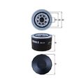 1x Ölfilter MAHLE OC 570 passend für FIAT IVECO
