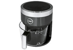 Heißluftfritteuse Glas 4,5L 1200W schwarz Airfryer Timer spülmaschinenfest