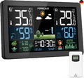 Wetterstation Funk mit Außensensor, Farbdisplay, Wettervorhersage, Temperatur, 