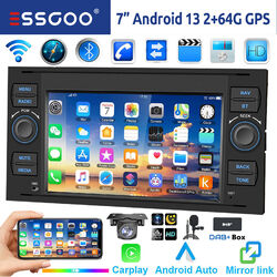 Für Ford Focus Fiesta C S Max Transit Autoradio DAB+ 64G Android 14 Carplay Navi