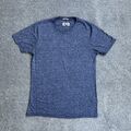 TOMMY HILFIGER Herren T-Shirt Kurzarm Small Regular Fit Logo 14618 Blau