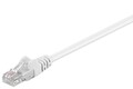 5x CAT 5e Netzwerkkabel, U/UTP; CAT 5-0100 U/UTP WEISS 1m SB