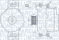 MAGNETI MARELLI Lichtmaschine Generator Lima 063731773010 für BMW 3er E90 1er