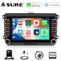 Android 14 Autoradio Carplay GPS Navi Kam Für VW GOLF 5 6 Touran Tiguan Polo EOS