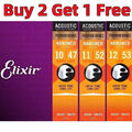 Elixir 16052 16027 16002 Acoustic Guitar Strings Nanoweb Bronze Light Saiten