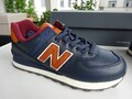 NEW BALANCE ML574OMC Damen Unisex Schuhe Sneaker Leder Blau Weiß Gr.40,5(UK7 Neu