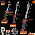 Drehmomentschlüssel Set 1/4" 3/8" 1/2" 5-25Nm 10-60Nm 20-210Nm Ratsche Schlüssel